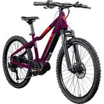 Zündapp Z240 E Bike Mountainbike 24 Zoll EMTB Jugendliche ab ca. 8 Jahre Pedelec 9 Gang Mittelmotor lila
