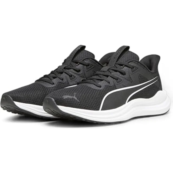 PUMA Reflect Lite Laufschuhe, leichter Sportschuh mit PUMALite Schaumstofftechnologie, schwarz, EU 44 1/2 – Bild 2