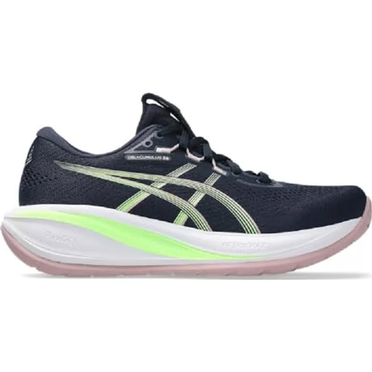 Asics Gel Cumulus 28, Laufschuhe mit GEL-Technologie, schwarz-grün, Größe 39 – Bild 1