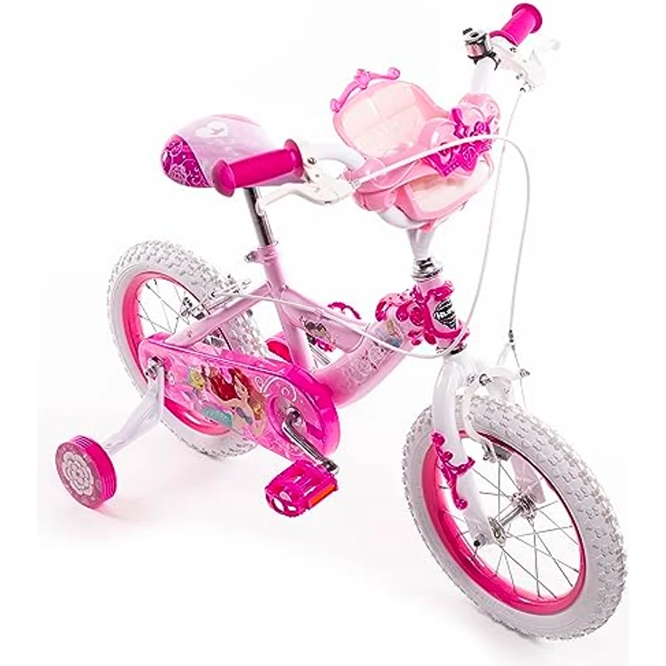 Huffy Disney Prinzessinnen Kinderfahrrad, 16 Zoll mit Puppensitz, geeignet für 105-117 cm, rosa – Bild 9