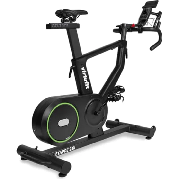 VirtuFit Etappe 2.0i Speed Bike Indoorbike - Heimtrainer Fahrrad - Fitnessbike Zuhause, matzschwarz, kompatibel mit Zwift, Kinomap und Fitshow – Bild 1