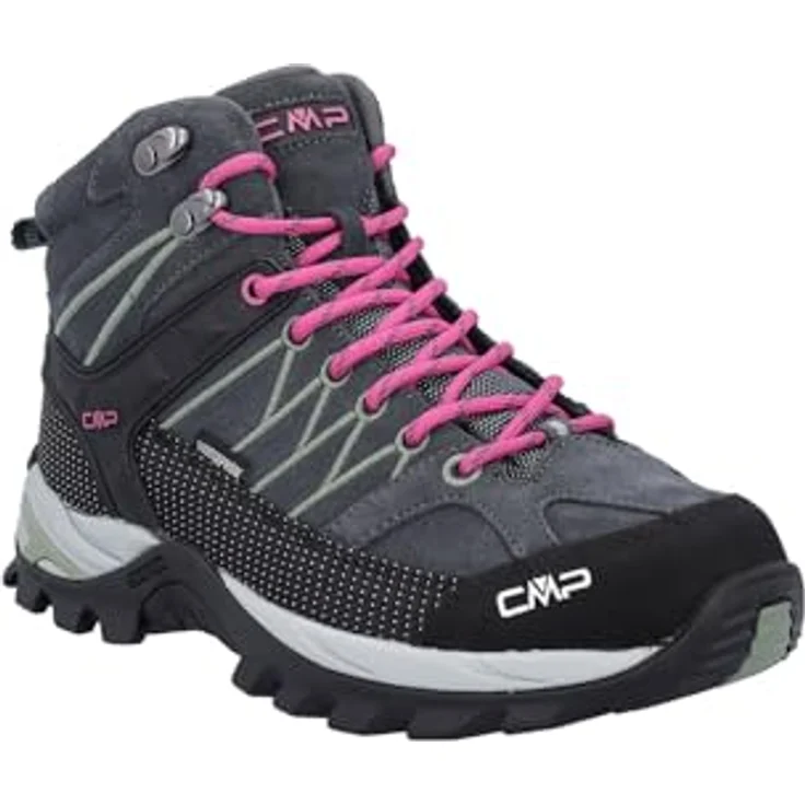 CMP Rigel MID 3Q12946 Damen Trekking Schuhe, wasserfest mit FullOn GRIP Sohle, Leder-Obermaterial, schwarz – Bild 1
