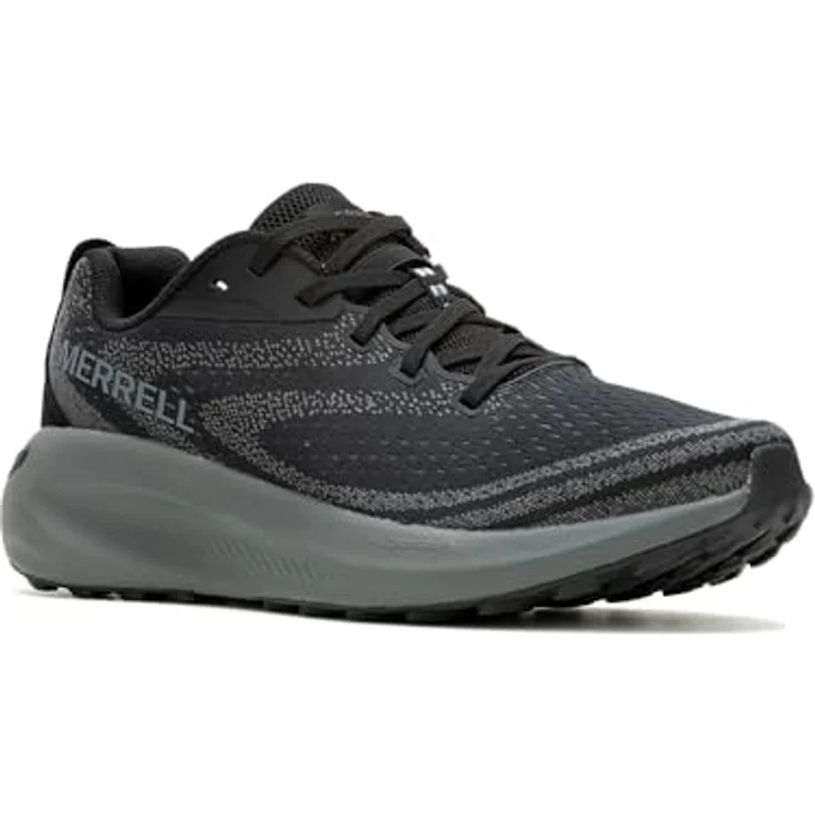 Merrell Morphlite, Herren Laufschuhe für Road-to-Trail, Schwarz, Größe 43.5, atmungsaktives Mesh-Futter, recycelte Materialien, hervorragende Traktion und Laufkomfort – Bild 3
