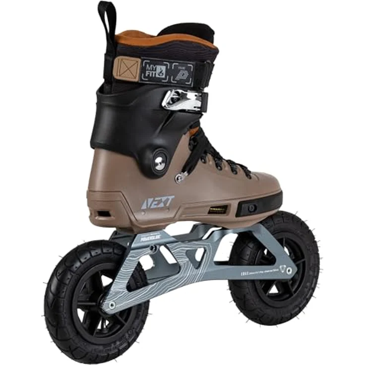 Powerslide SUV Inline Skate Next Edge 150 Brown, Off-Road Inliner mit 150mm Luftreifen und MYFIT Prime Liner, für Damen und Herren – Bild 3