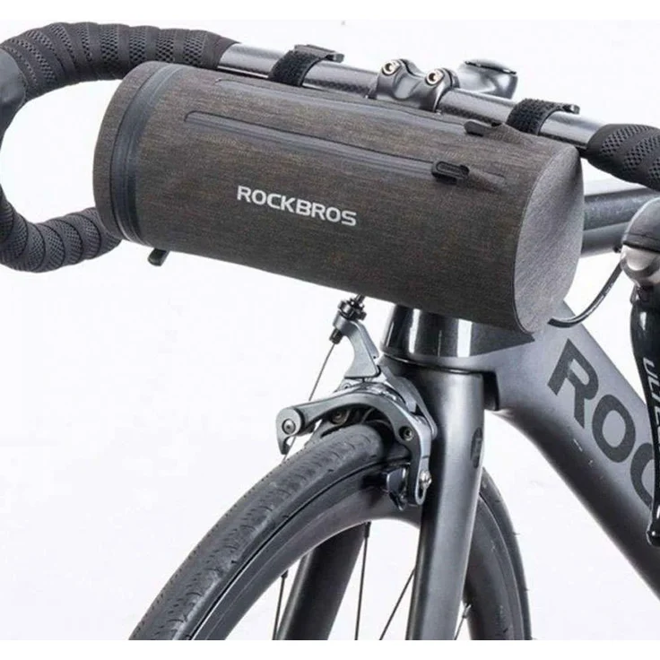 Rockbros AS-051, wasserdichte Lenkertasche mit 2 Fächern, schwarz