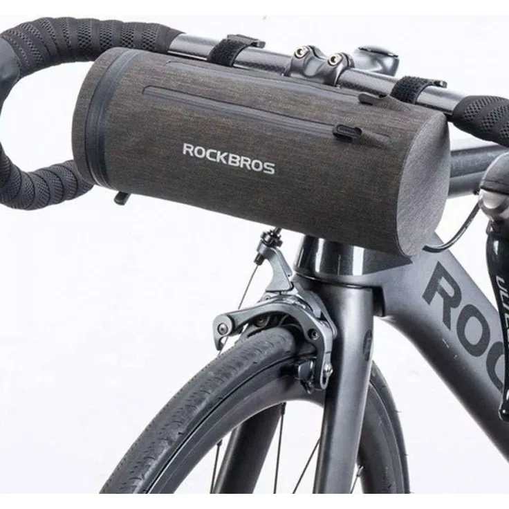 Rockbros AS-051, wasserdichte Lenkertasche mit 2 Fächern, schwarz