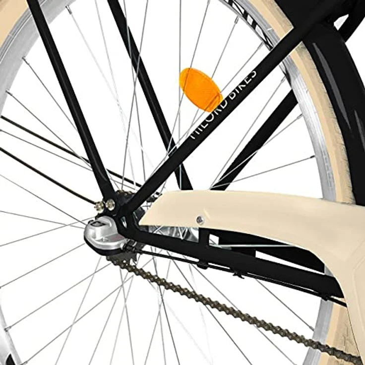 Milord Komfort Fahrrad Retro Vintage Damenfahrrad, 26 Zoll, Grün-Creme, 7 Gang Shimano – Bild 7