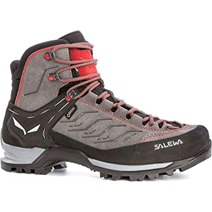 Salewa MTN Trainer Mid GTX, Herren Wanderschuhe für anspruchsvolle Trekkingtouren, wasserdicht, beige schwarz, Größe 46.5