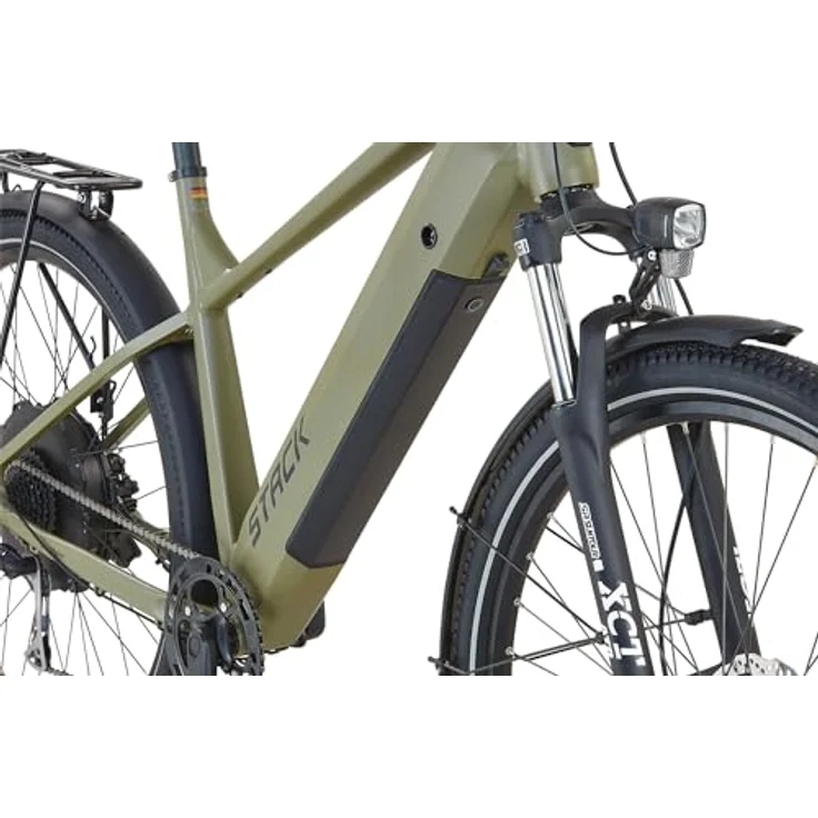 Prophete Stack 2.0 E-ATB 29" - enovation Hinterradmotor 250W, 130 km Reichweite, Shimano Alivio 9-Gang, Hydraulische Scheibenbremsen, LED-Beleuchtung, Li-Ion Akku 48V 480Wh, Moosgrau – Bild 5