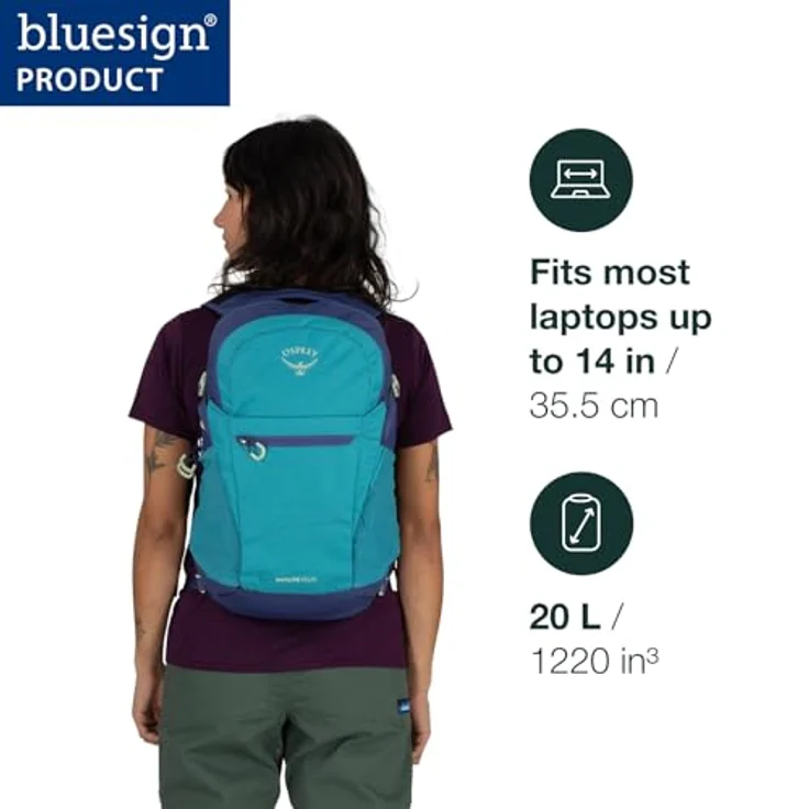 Osprey Daylite Plus, Vielseitiger Wanderrucksack in Porcelain Orange mit Kompatibilität zu Osprey Systemen, bluesign-zertifiziert – Bild 2