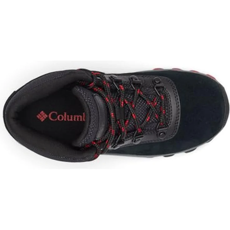Columbia Youth Newton Ridge Amped, leichte Kinder-Wanderstiefel mit Omni-Shield und TECHLITE Dämpfung, Schwarz und Mountain Red – Bild 8