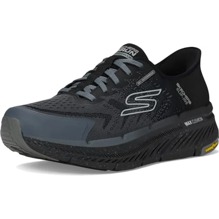 Skechers MAX CUSHIONING PREMIER 2.0 - Stanch, Herren Laufschuhe, Halbschuhe, Hand-free Slip Ins, schwarz/dunkelgrau, Größe 42 EU – Bild 7
