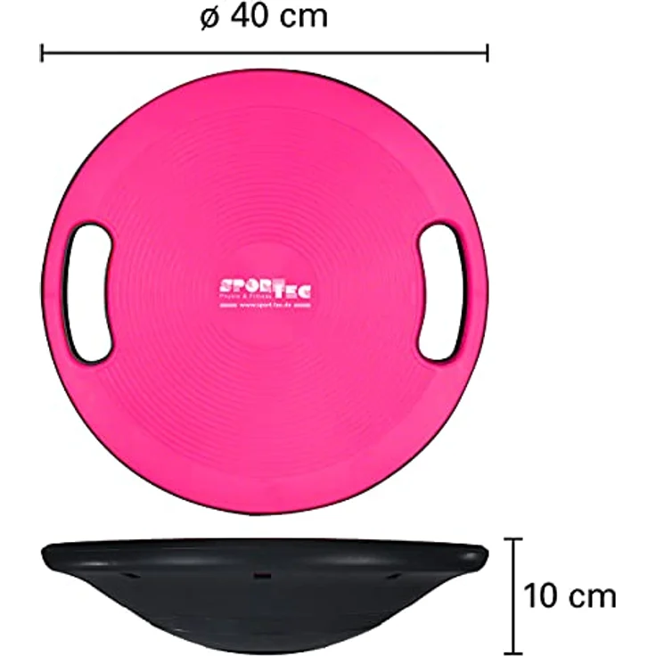 Sport-Tec Balance Board mit Griffen, ø 40 cm – Bild 3