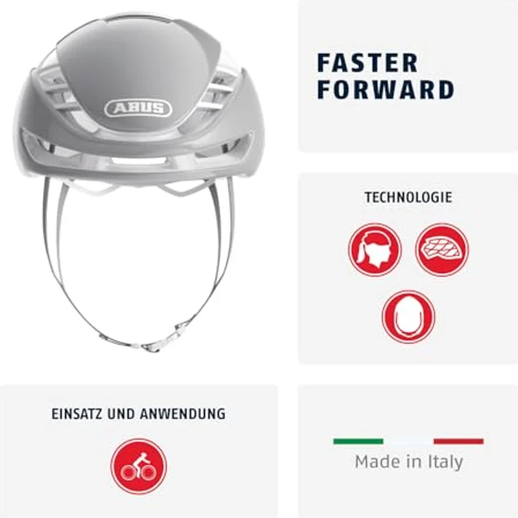 Abus GameChanger 2.0, Velohelm mit aerodynamischer Form und innovativem Ventilationssystem, 57-61 cm – Bild 2