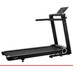 HAMMER Laufband Q. VADIS 10.0, 90% vormontiertes Laufband, senkrechte Klappfunktion, 15,6 Zoll Farb-TFT Touch Screen, App-Steuerung, Kinomap, Zwift, 30 Programme, 7,5 PS, 22 km/h