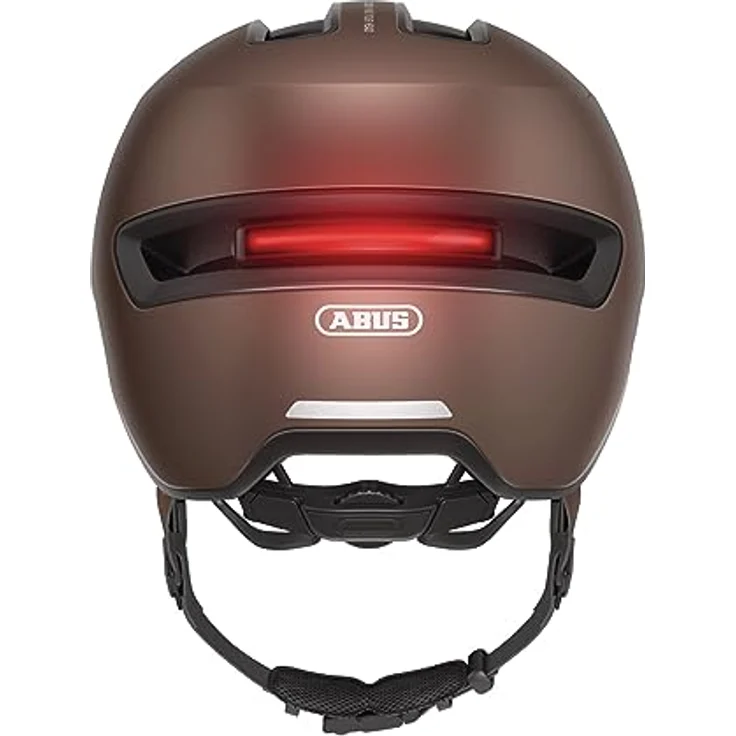 Abus HUD-Y, Velohelm (57 - 61 cm) mit wiederaufladbarem LED-Licht und futuristischem Design – Bild 4