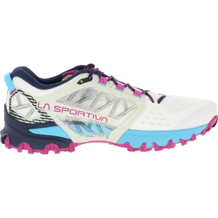 La Sportiva Bushido III Damen Trailrunning Schuhe, atmungsaktive Sohle mit FriXion® Red, Chalk/Night Sky, EU 41,5 – Bild 7
