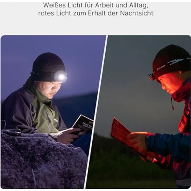 OLIGHT Perun 3 Mini Kit, Wiederaufladbare LED Stirnlampe mit 1250 Lumen, 155 m Reichweite, wasserdicht, blau – Bild 3