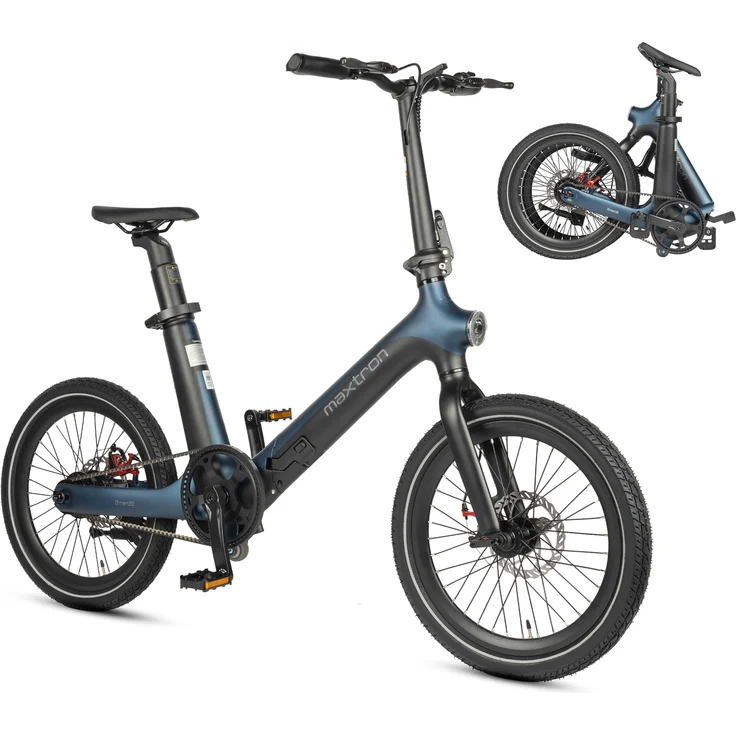 MAXTRON Smart 30 Elektrofahrrad klappbar, 20 Zoll, 250W, 36V, 9,6Ah, bis zu 60 km, Samsung Akku, Bluetooth Display, IPX5, Unisex