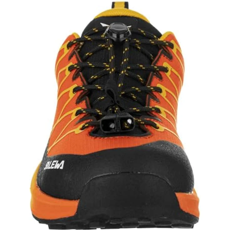 Salewa Wildfire 2 PTX, wasserdichter Kinder Wanderschuh mit Pomoca™-Außensohle, rot/orange – Bild 6