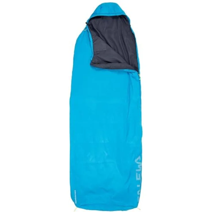 Salewa Micro II 650 Quattro Powerloft-Schlafsack, blau, für Körpergröße bis 185 cm, Komforttemperatur 17 °C – Bild 1