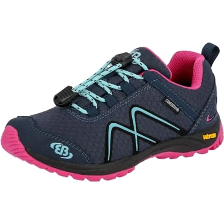 BRÜTTING Guide Outdoorschuh, wasserabweisender Wanderschuh für Kinder und Jugendliche mit Schnellschnürsystem, schwarz – Bild 1