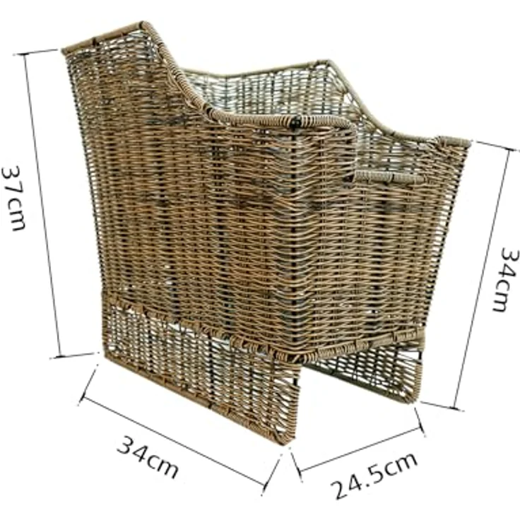 SachsenRad Abnehmbarer Gepäckträger Fahrradkorb Hinten aus hochwertigem Polyrattan, eleganter Retro-Look, großzügiger Stauraum für E-Bikes und Citybikes – Bild 5