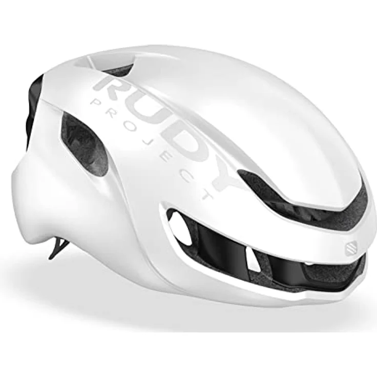 Rudy Project Nytron Helm, aerodynamischer Fahrradhelm mit effizienter Belüftung, Weiß, Größe L – Bild 1