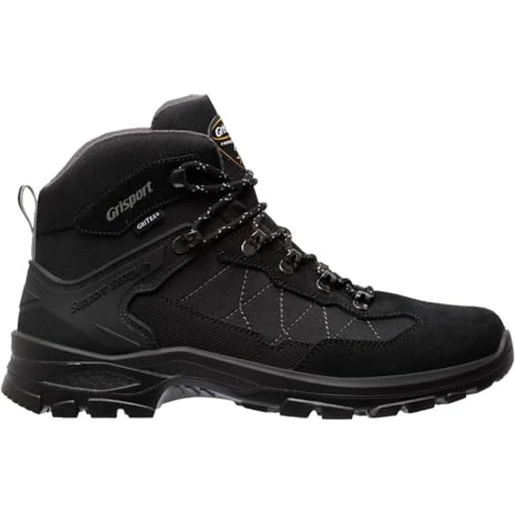 Grisport Scout Mid 01, Unisex Wanderschuhe mit PU Hiking Mono-Aussensohle, wasserabweisend und atmungsaktiv, schwarz, Größe 47 – Bild 2