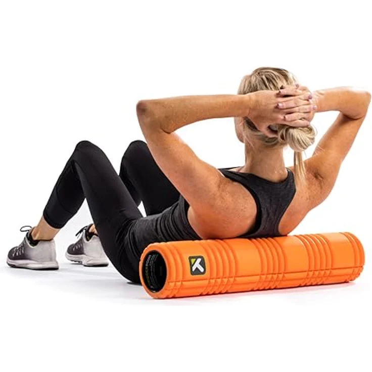 Trigger Point GRID 2.0 Foamroller, selbstmassage mit 3D-Oberfläche und hohlem Design, orange – Bild 7