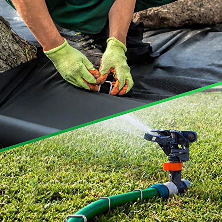 GardenGloss® Anti-Rost Erdanker für extrem harten Boden, 100 Stück, 200 mm lang, 25 mm breit, Ø 3.8 mm, hochstabil und wetterfest – Bild 4
