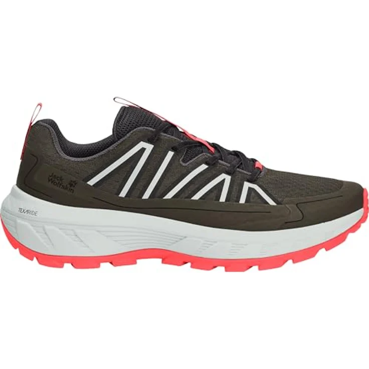 Jack Wolfskin Wild Hike Low M, Herren Wanderschuhe mit TEXARIDE-Technologie und optimalem Grip, grün – Bild 1