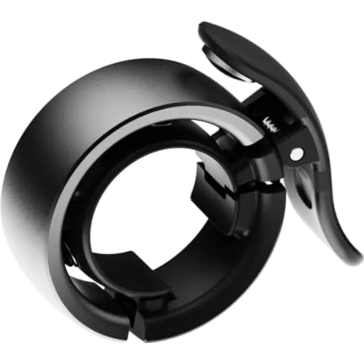 Knog Oi Prima Fahrradklingel, robuste Klingel, anthrazit, 22,2 mm