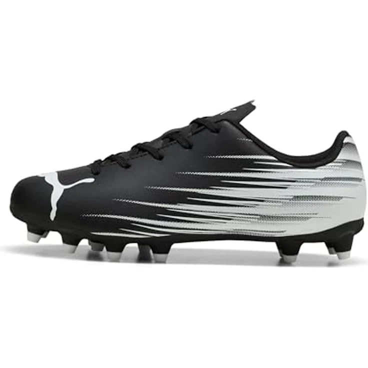 Puma ATTACANTO II FG/AG JR, Fußballschuhe für Kinder und Teenager, strapazierfähig für Kunstrasen, schwarz – Bild 3