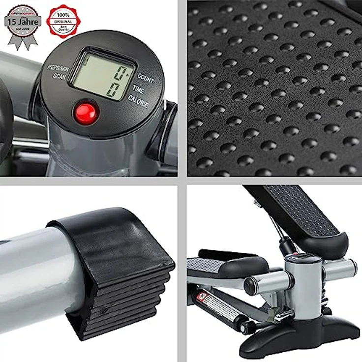 Ultrasport Swing Stepper, Hometrainer Stepper mit Trainingscomputer, Up-Down Stepper für Einsteiger und Fortgeschrittene, kleiner und kompakter Stepper, Swingstepper für Bein- und Po-Training – Bild 4