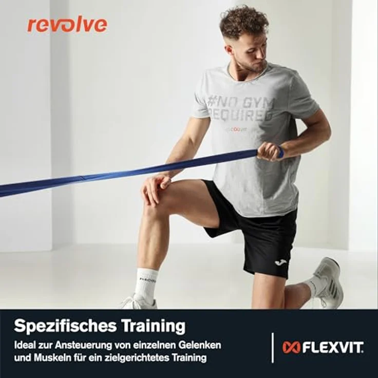 FLEXVIT Revolve Power (Blau) - Starker Widerstand für Fortgeschrittene, Hautfreundlich & Robust, Ideal für Intensives Kraft- und Core-Training – Bild 5