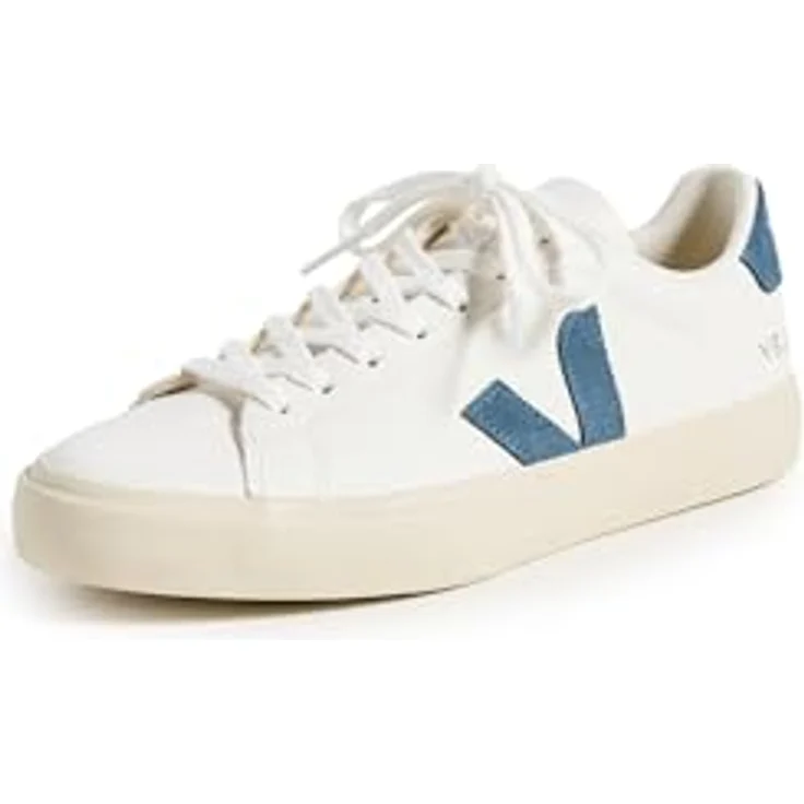 Veja Campo Extra-White California 40, Laufschuhe aus chromfreiem Rindsleder mit herausnehmbarer Einlegesohle und gepolstertem Schaftrand – Bild 1