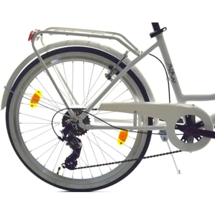 T&Y Trade 24 Zoll Kinder City Mädchen Fahrrad Shimano 6 Gang Beleuchtung STVO Reflex Weiß - Preisvergleich – Bild 3