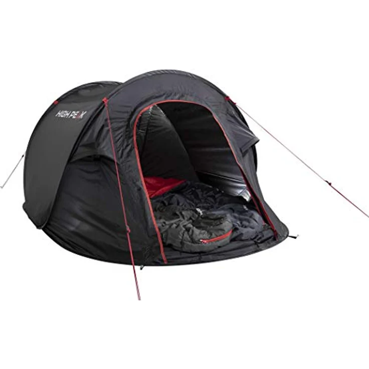 High Peak Wurfzelt Vision 3, Festivalzelt für 3 Personen, 2000 mm wasserdicht, Ventilationssystem, Moskitoschutz – Bild 5
