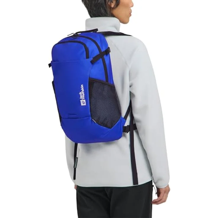 Jack Wolfskin Velocity 20 Wanderrucksack, 45 cm, blau, 100% Polyester, kompakt und leicht – Bild 6