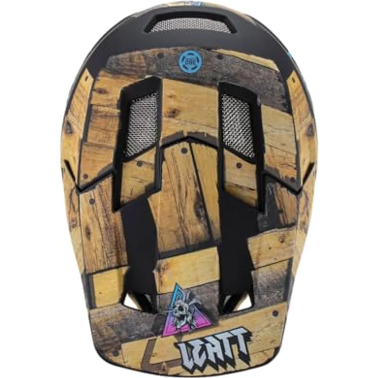 Leatt Helmet MTB Gravity 2.0 Woody L, Vollface-Hardcore-Fahrradhelm mit 360° Turbine Technology, belüftet und exzellenter Aufprallschutz – Bild 6