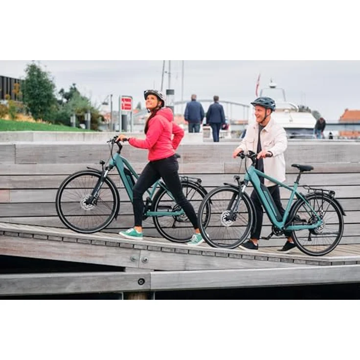Fischer E-Bike Trekking Active VIATOR 2.1, Elektrofahrrad mit 459Wh Akku, Heckmotor 50Nm, 8-Gang SHIMANO Schaltung, hydraulische Scheibenbremsen, 90 Lux LED-Lichtanlage, RH 50 – Bild 4