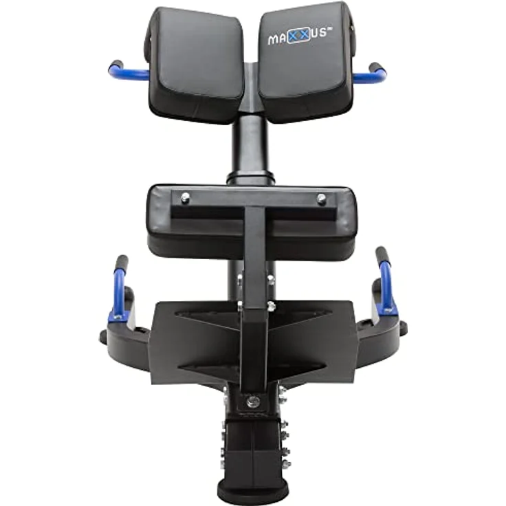 MAXXUS Hyperextension PRO - Verstellbar, bis 150 kg, mit Beinfixierung, Haltegriffen - Rückentrainer, Bauchtrainer, Römische Bank, Multifunktionales Workout Bench, Rückenstrecker für Zuhause, Fitness – Bild 4
