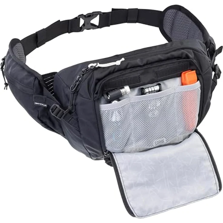 EVOC HIP PACK 3 mit HYDRATION BLADDER 1,5, Laufgürtel mit AIR FLOW CONTACT SYSTEM, Schwarz, Einheitsgröße – Bild 3