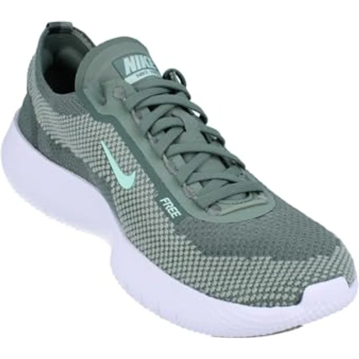 Nike Free Herren Laufschuh, atmungsaktives Flyknit-Obermaterial, grün, Größe 12.5 – Bild 5