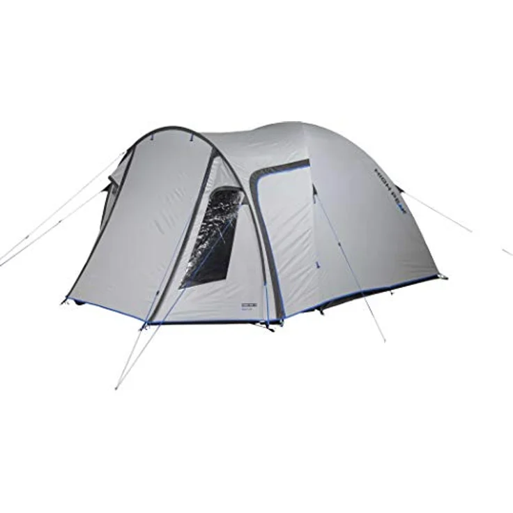 High Peak Tessin 5.0, Kuppelzelt für 5 Personen, 7.50 kg, mit UV-Sonnenschutz und guten Belüftungsmöglichkeiten, blau – Bild 1