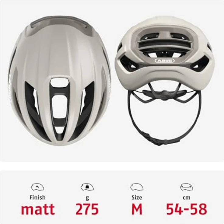 ABUS Gravel-Helm Taipan - leichter, gut belüfteter Fahrradhelm mit Brillenhalterung für Jugendliche, Frauen und Männer - Größe M, beige – Bild 3