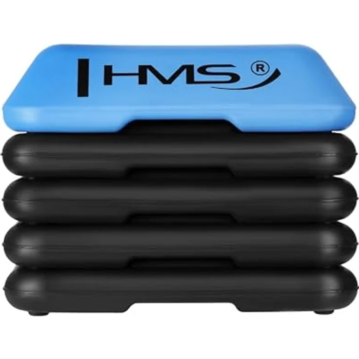 HMS Mini-Stepper Stepper Aerobic Steppbrett, höhenverstellbar, maximal 120 kg Benutzergewicht, blau/schwarz – Bild 4