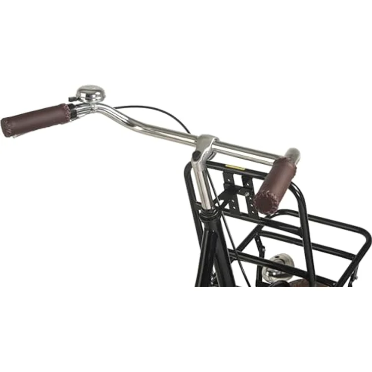 HOLLANDIA Hollandrad Damen 28" Royal Dutch Singlespeed Schwarz RH 49 cm (Schwarz) - Klassisches Cityrad mit bequemer Sitzposition, V-Brake und zeitlosem Design – Bild 4