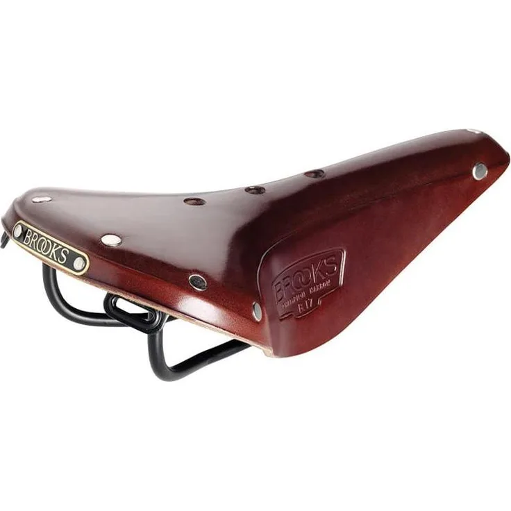 Brooks England, Velosattel, pflanzlich gegerbtes Leder, Rohrstahl-Nieten, 510 g